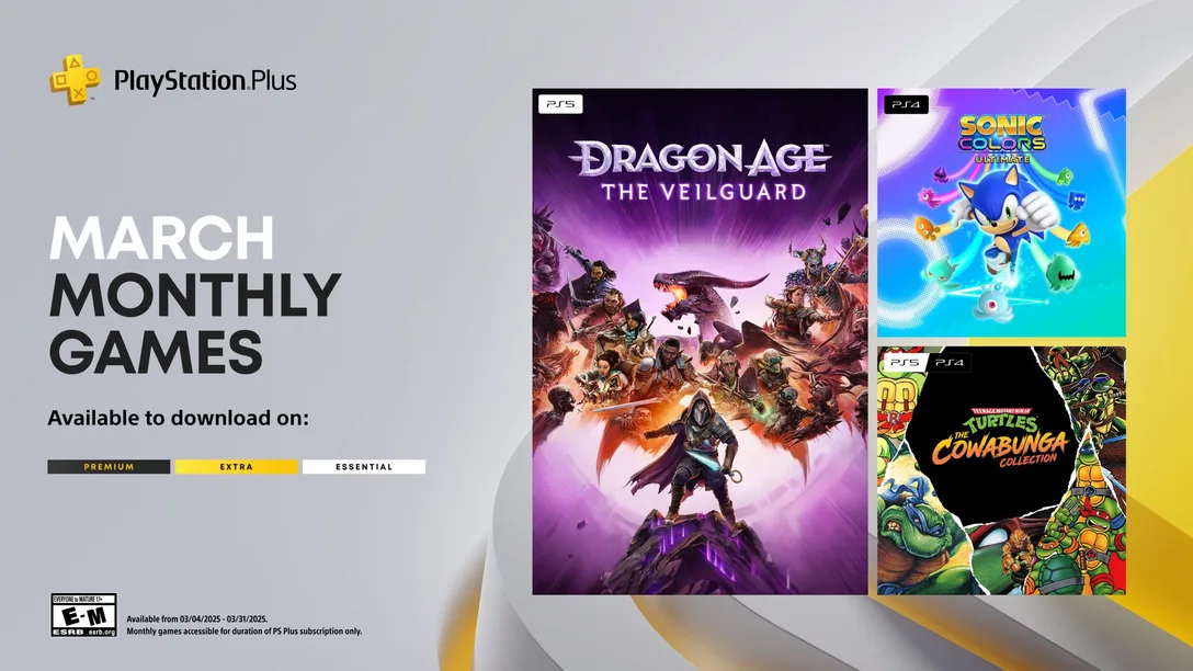 از بازی‌های ماه مارس PlayStation Plus رونمایی شد؛ ورود زودهنگامی برای Dragon Age: The Veilguard