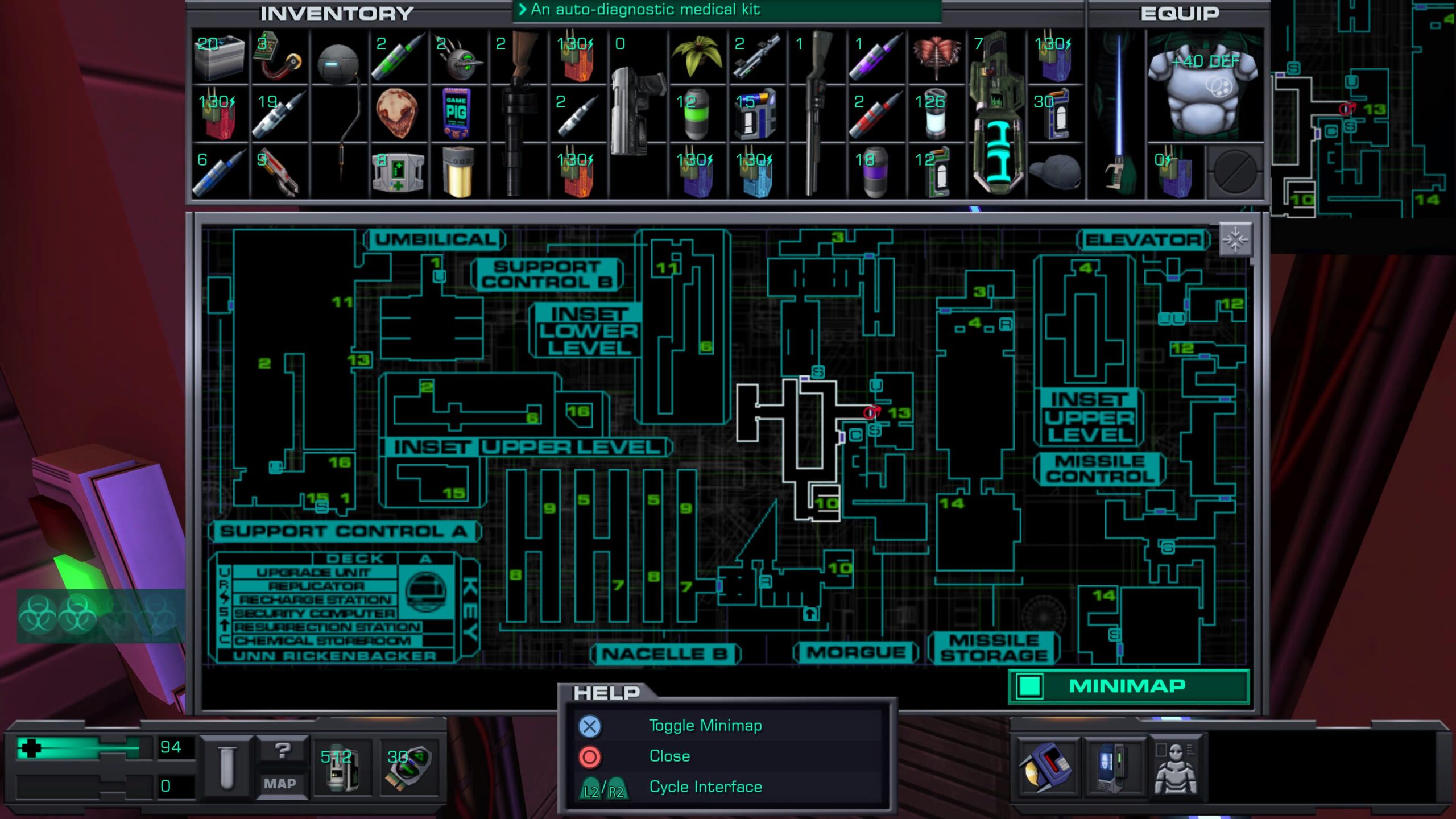 نقشه بازی System Shock 2: 25th Anniversary Remaster