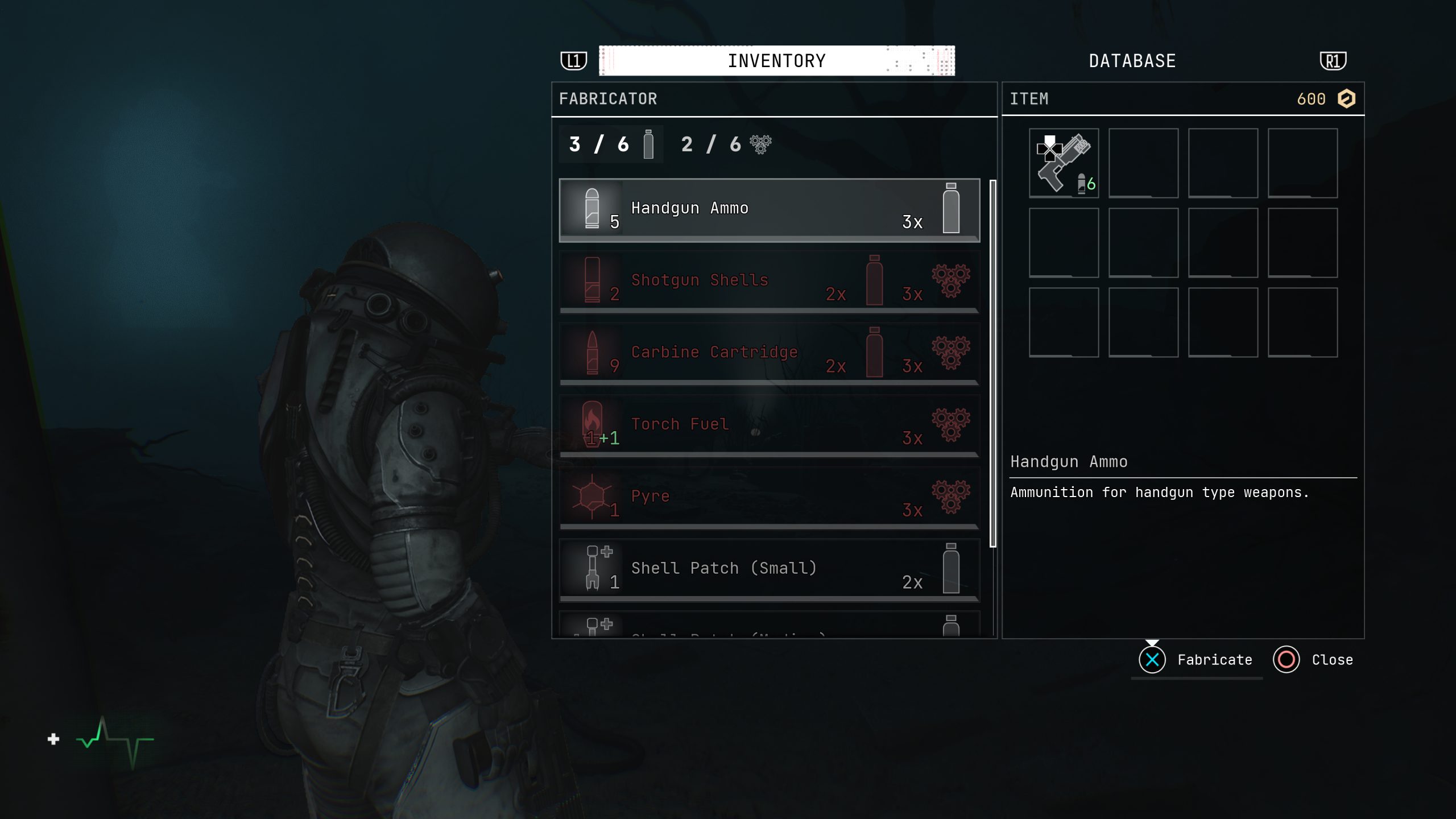 بخش Inventory و Crafting در بازی Cronos: The New Dawn