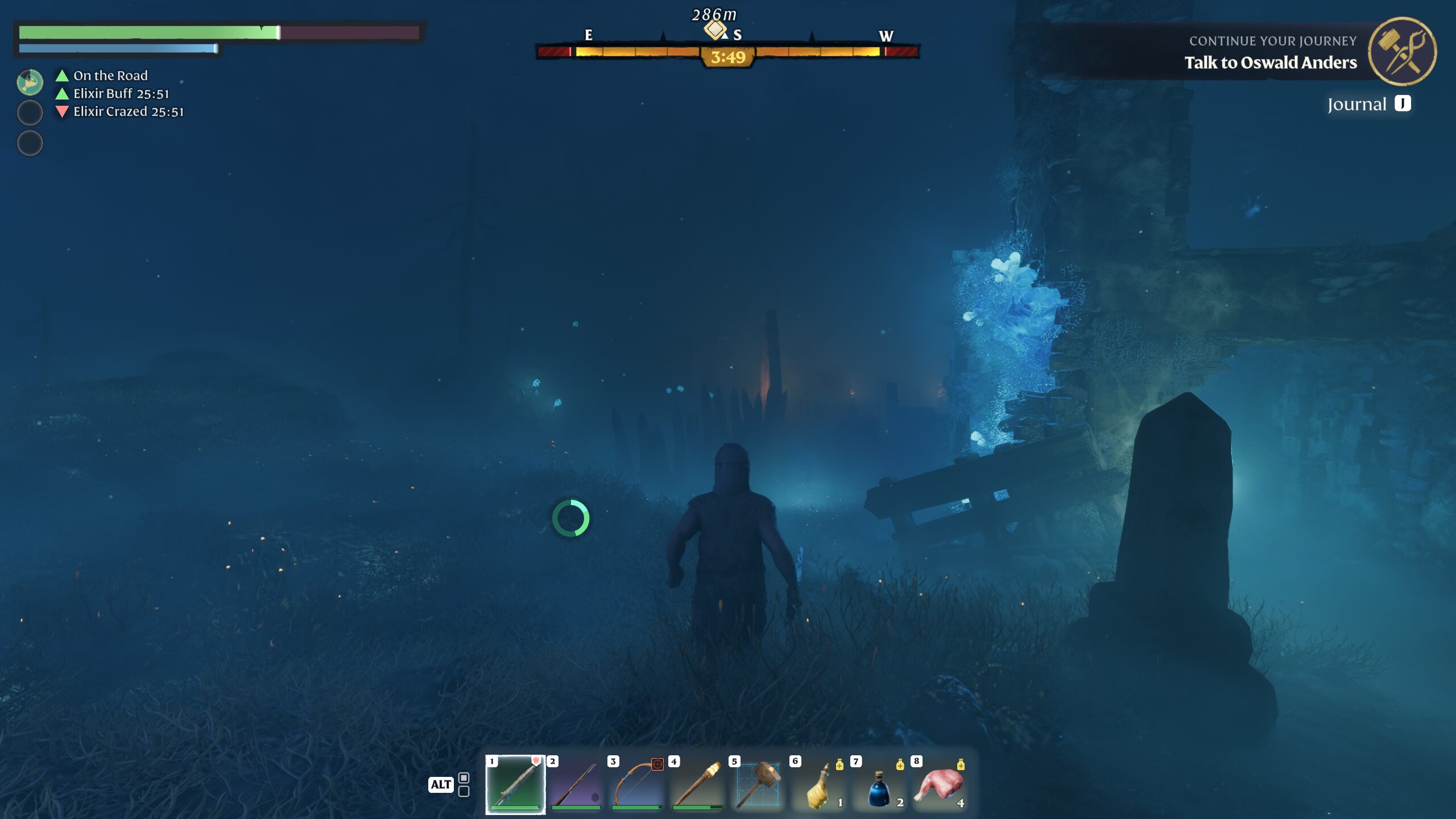 قدم زدن در سایه Shroud در بازی Enshrouded