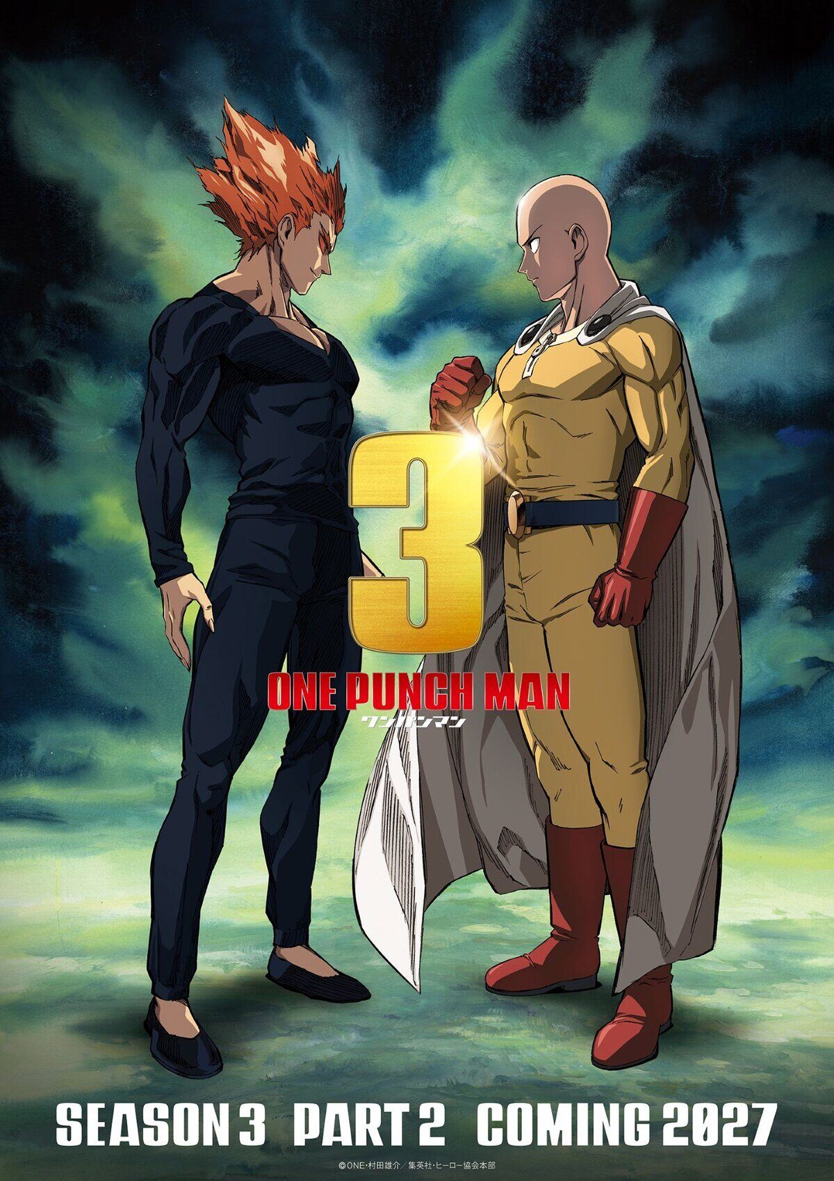 تماشا کنید: بخش دوم فصل سوم انیمه One Punch Man در سال ۲۰۲۷ پخش میشود 2 انیمه One Punch Man