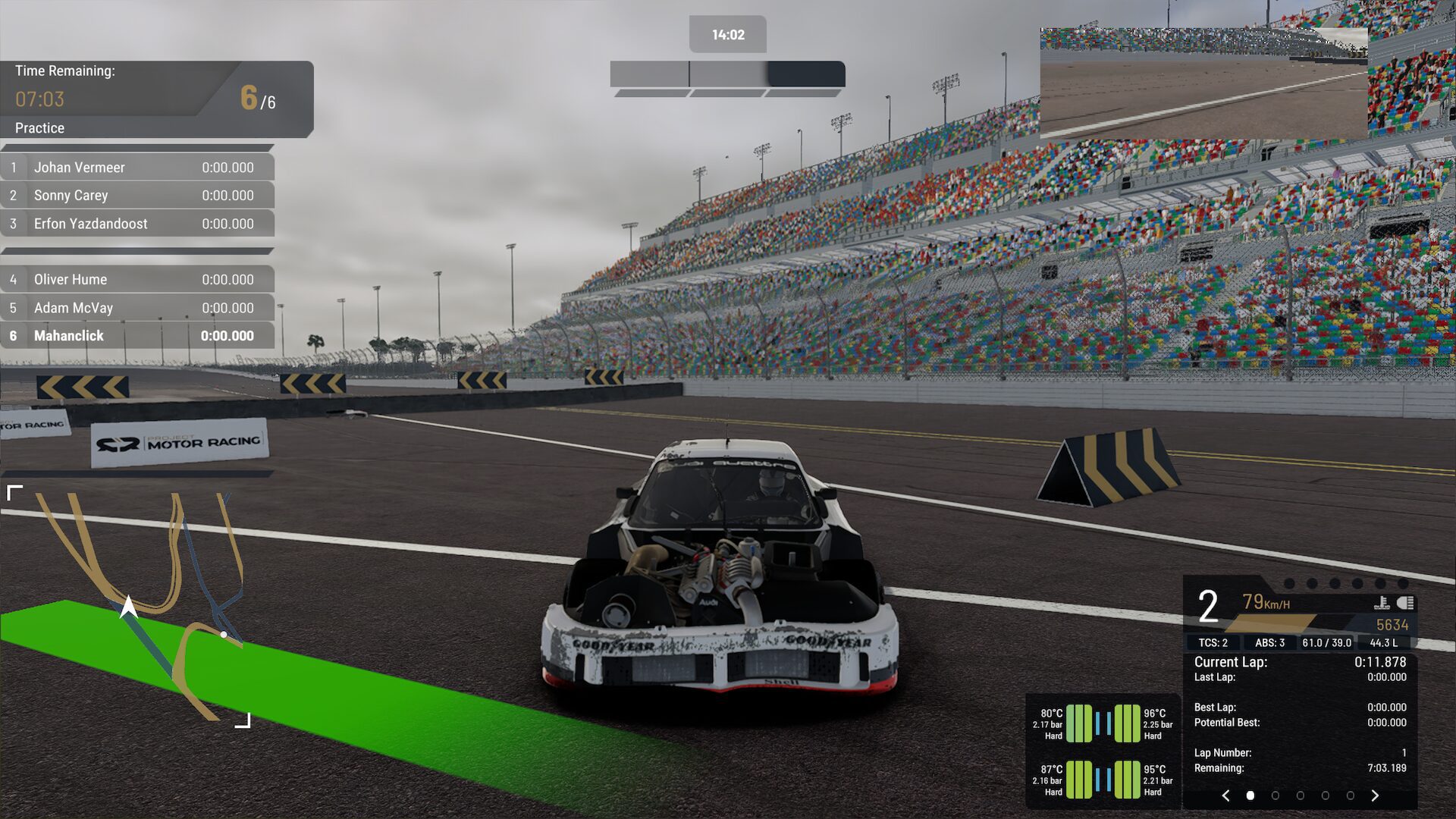 نمایش فیزیک خودرو در پیست - Project Motor Racing