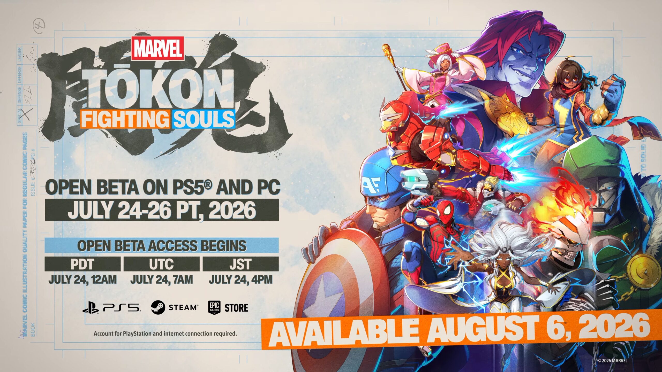 تریلر جزئیات بتای عمومی بازی Marvel Tōkon: Fighting Souls منتشر شد
