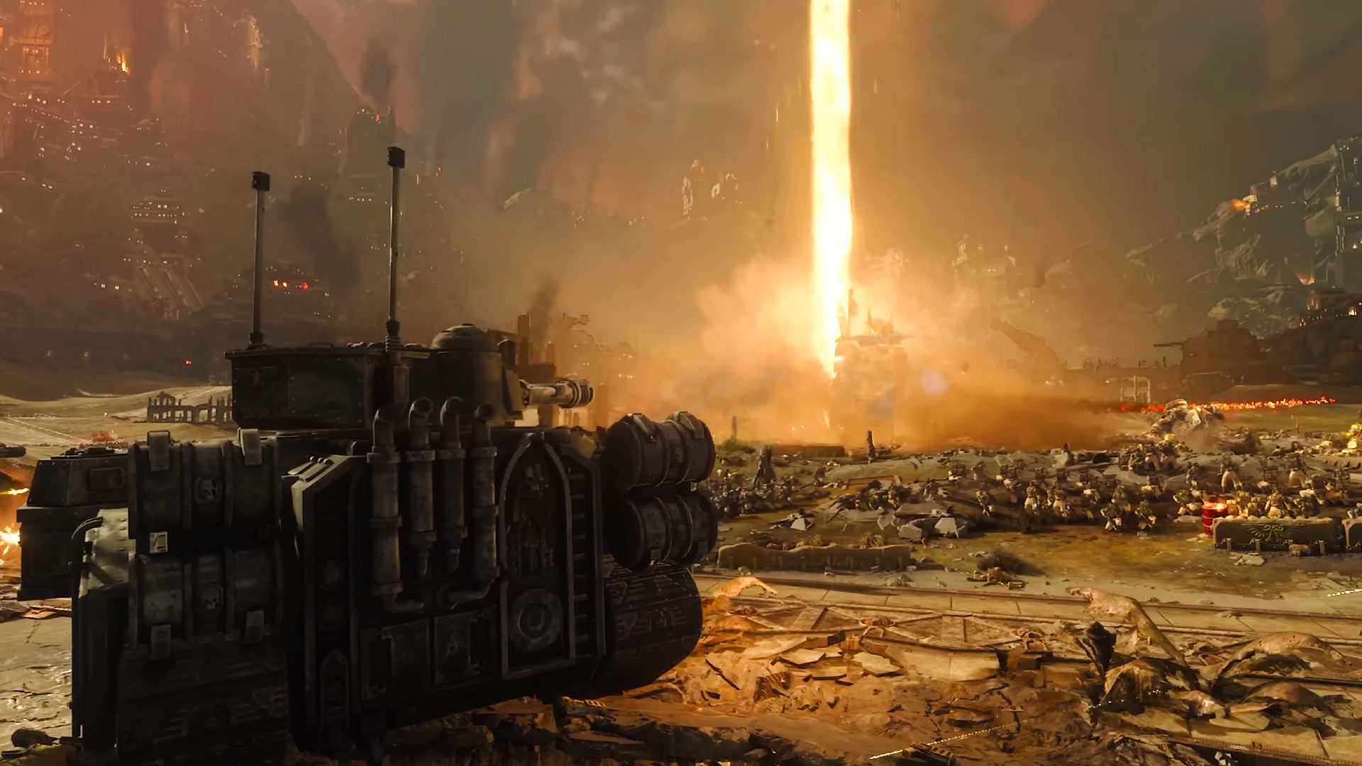 ویدیویی از Total War: Warhammer 40000 نبرد بین دو جناح را نشان می‌دهد