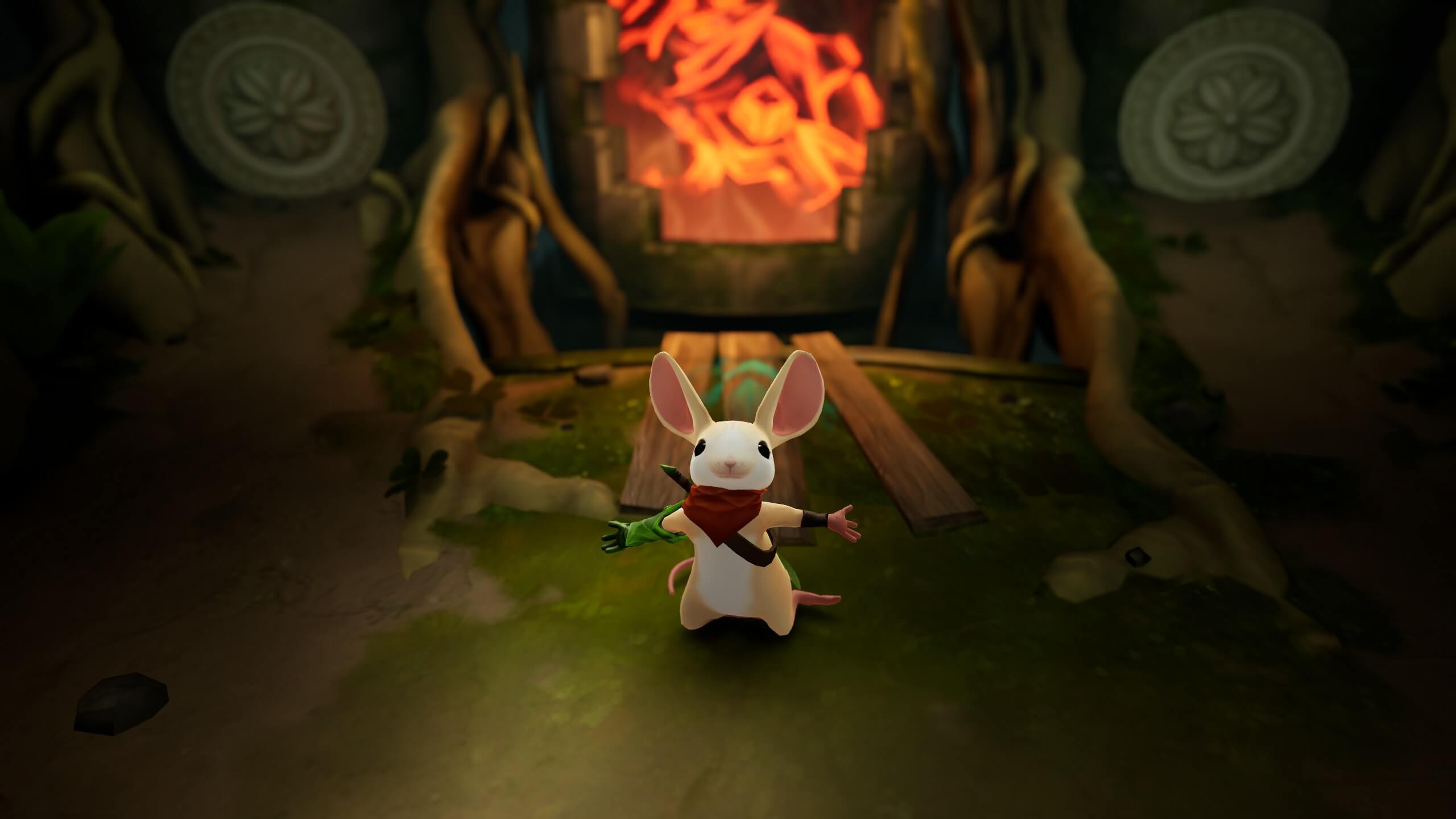 نقد و بررسی بازی Moss: The Forgotten Relic 2 کویلل در بازی Moss: The Forgotten Relic