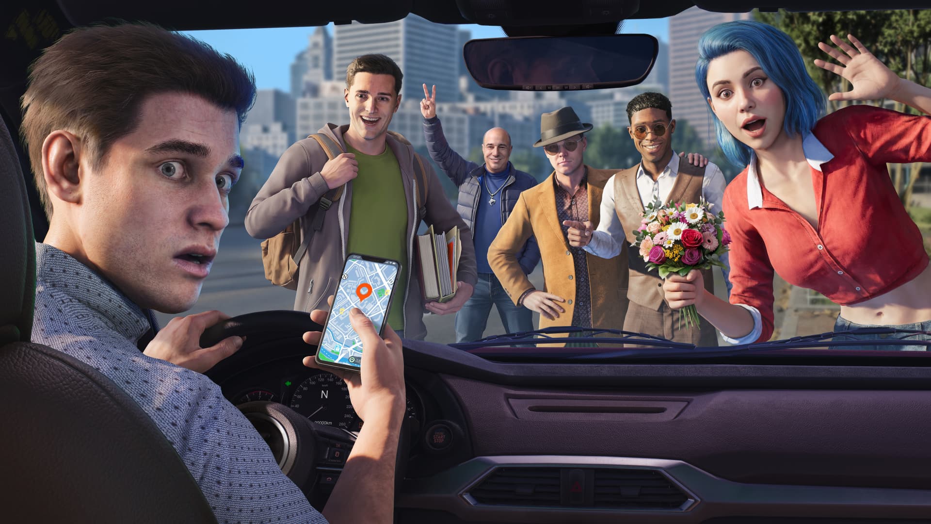 بازی Rideshare Stimulator معرفی شد؛ شبیه‌ساز رانندگی با مسافران عجیب