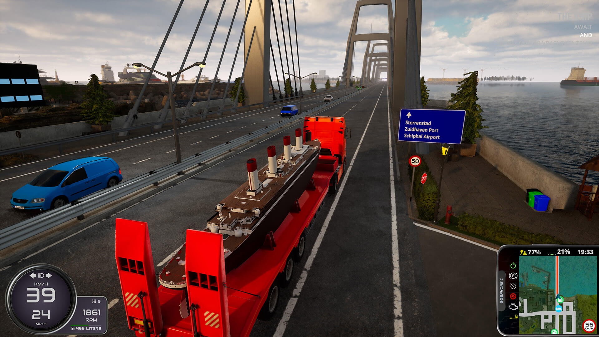 نقد و بررسی بازی Truck Driver: The Dutch Connection 2 رانندگی روی پل - Truck Driver: The Dutch Connection